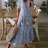 Michaela - Boho-Kleid mit elastischem Gürtel
