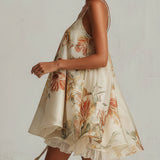 Liselotte – Florales Kleid mit asymmetrischem Saum