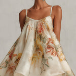Liselotte – Florales Kleid mit asymmetrischem Saum