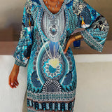Emelia - Lebhaftes Boho-Druckkleid