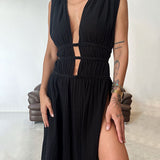 Zolla - Strukturierte Kleid mit Schlitz