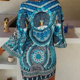 Emelia - Lebhaftes Boho-Druckkleid