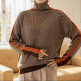 Eleanor | Luxury Herringbone High Neck