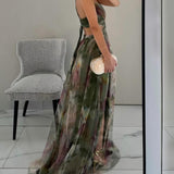 Elara | Elegantes Maxikleid mit Blumenmuster