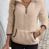 Juliette | Mittellanger Kapuzenpullover mit Reissverschluss