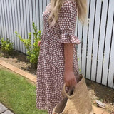 Nicola - Midikleid mit kurzen Ärmeln