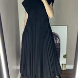 Vita | Ärmelloses Plisseekleid