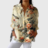 Leichte und farbenfrohe Bluse mit Prints