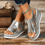 Baylie - Stilvolle Metallicsandalen