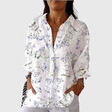 Farbenfrohe Leichte Print-Bluse