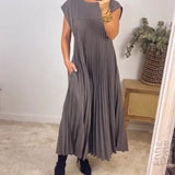 Vita | Ärmelloses Plisseekleid
