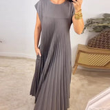 Vita | Ärmelloses Plisseekleid