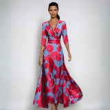 Eliana | Elegantes A-Linien-Kleid mit Blumenprint