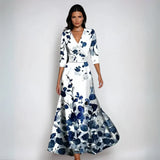 Eliana | Elegantes A-Linien-Kleid mit Blumenprint