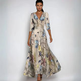 Eliana | Elegantes A-Linien-Kleid mit Blumenprint