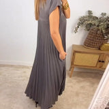 Vita | Ärmelloses Plisseekleid