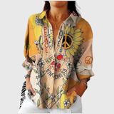 Farbige Leichte Bedruckte Bluse