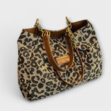 Élodiane | Tote Bag aus bedrucktem Leopardenmuster