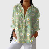 Farbenfrohe Leichte Print-Bluse