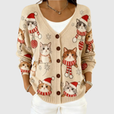 Strickjacke aus weichem und bequemem Material mit Knöpfen