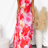 Yanira | Plissiertes Kleid mit Schulterfreiem Design