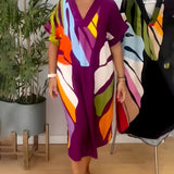Rianna - Kleid mit abstraktem Print