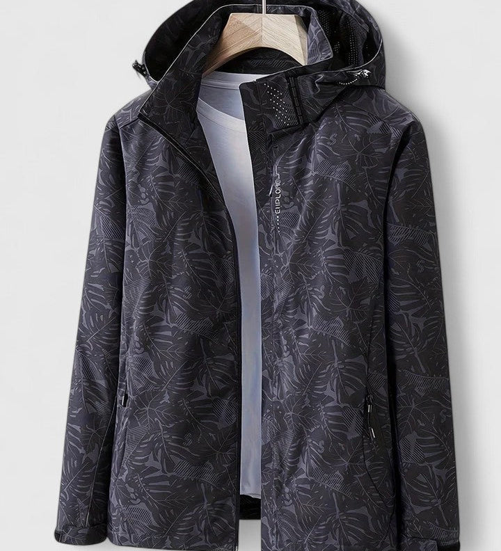 Tania – Schwarze Regenjacke mit Kapuze