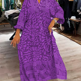 Carmilla - Elegantes Kleid mit lebendigem Print
