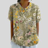 Elegantes Komfort-Top mit Blumenmuster