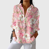 Farbenfrohe Leichte Print-Bluse