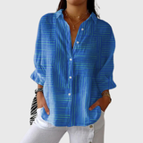 Farbenfrohe Leichte Print-Bluse