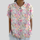 Elegant floral top with high wearing comfort