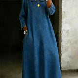 Claire | Denimkleid mit Peter-Pan-Kragen