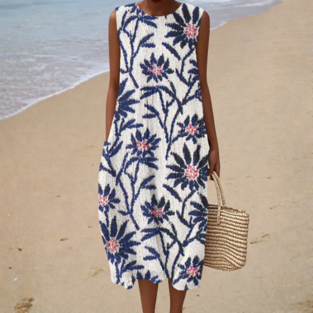Rahel – Ärmelloses Kleid mit Blumenprint