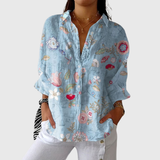 Farbenfrohe Leichte Print-Bluse