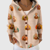 Gemütlicher Strick-Cardigan mit Kapuze