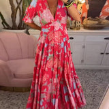 Floriana - Kleid mit leuchtenden Blumenmuster