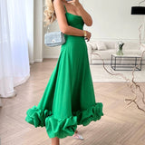 Eliana | Elegantes Maxikleid mit Rüschen