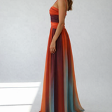 Lila | Edles Maxikleid
