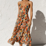 Eli | Midi-Kleid in Leuchtenden Farben