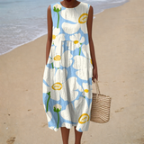 Comfortable sleeveless summer dress