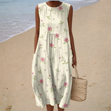 Elegant sleeveless summer dress