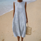 Damen-Sommerkleid, ärmellos