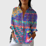 Farbenfrohe Leichte Printbluse