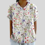 Elegantes Floral-Komfort-Top