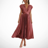 Ava | Elegantes Plisseekleid