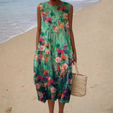 Ärmelloses Sommerkleid mit Komfort