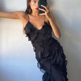 Eila | Maxikleid mit Volants