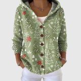 Knitted Hooded Cardigan