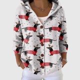 Hoodie-Strickjacke